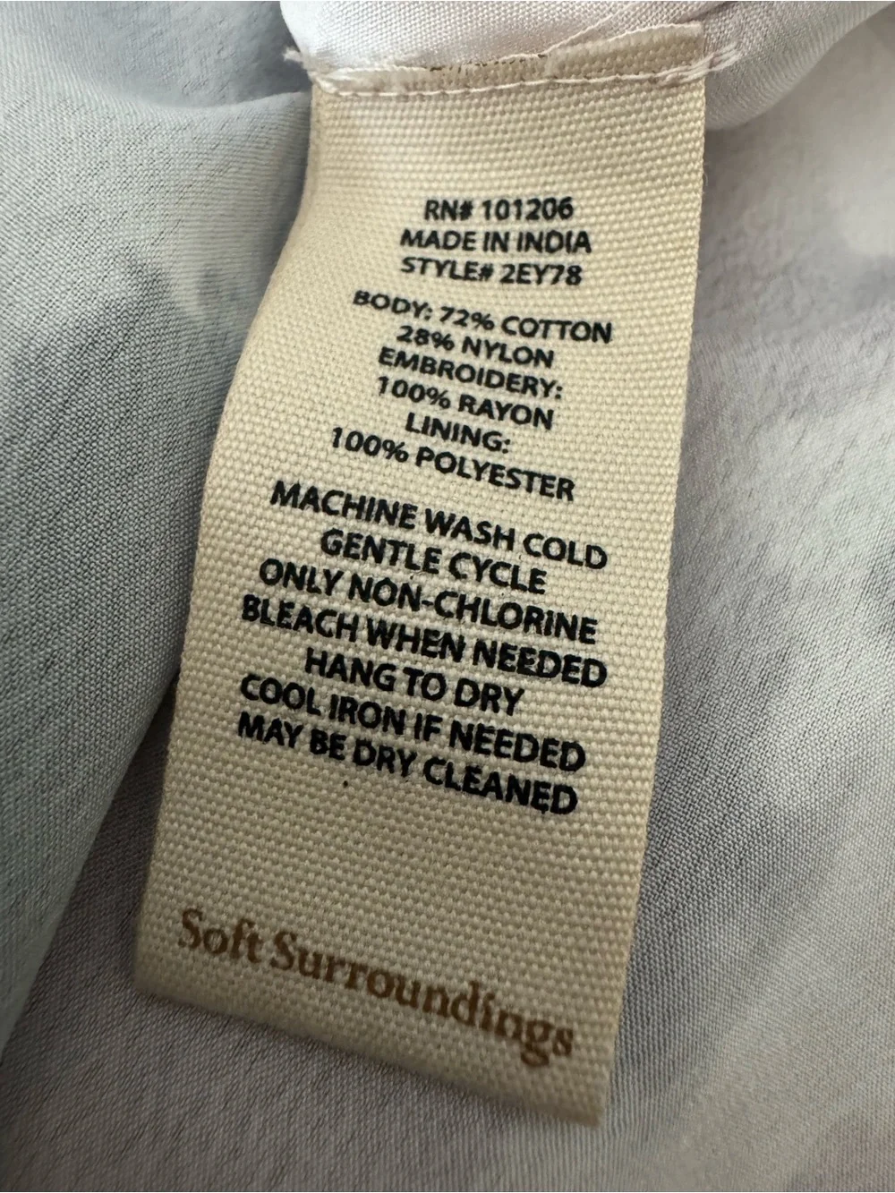 NWT Soft Surroundings Splendor Maxi Skirt Cloud Gray Floral Embroidered